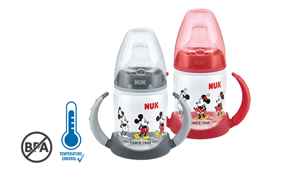 [Translate to English (Malaysia):] NUK Disney Mickey Mouse First Choice Learner Bottle 150ml with Temperature Control