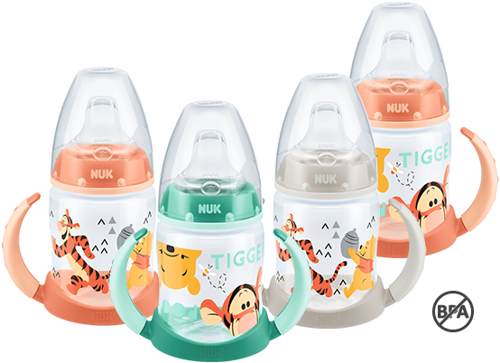 [Translate to English (Malaysia):] NUK First Choice Disney Winnie the Pooh Learner Bottle 150ml with spout
