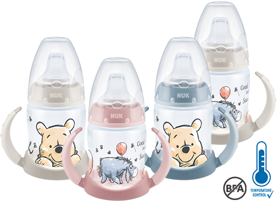 [Translate to English (Malaysia):] NUK First Choice Disney Winnie the Pooh Learner Bottle 150ml with Temperature Control