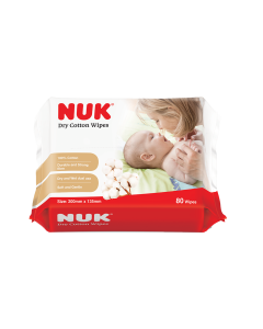 NUK Dry Cotton Wipes 80's