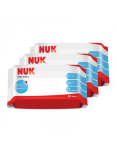 NUK Paraben Free Baby Wipes 80's x 3